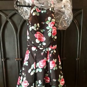 Brand new floral homecoming or cocktail dress